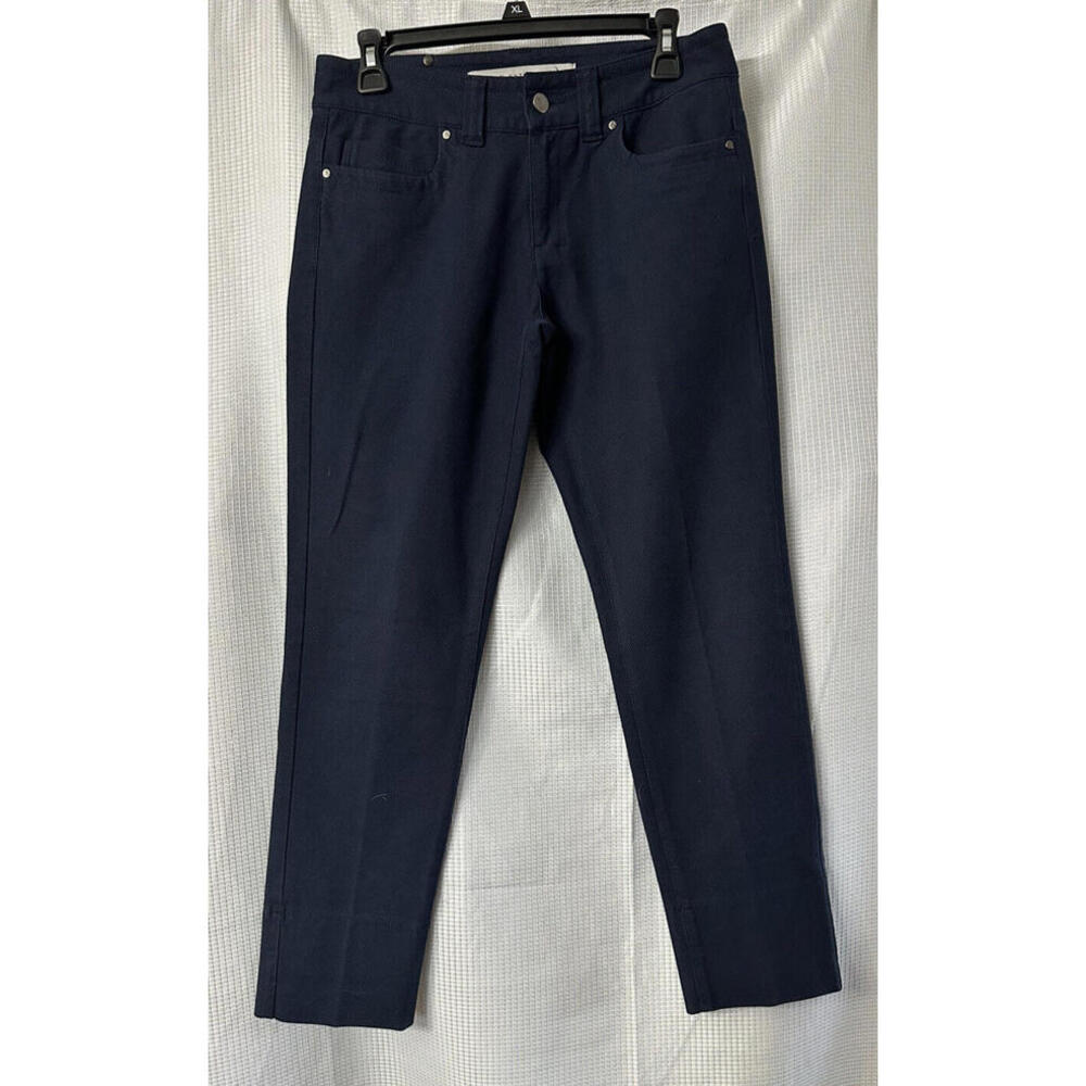 D. Exterior Womens Designer Navy Blue Stretch Jeans Denim Size Small Italy EUC